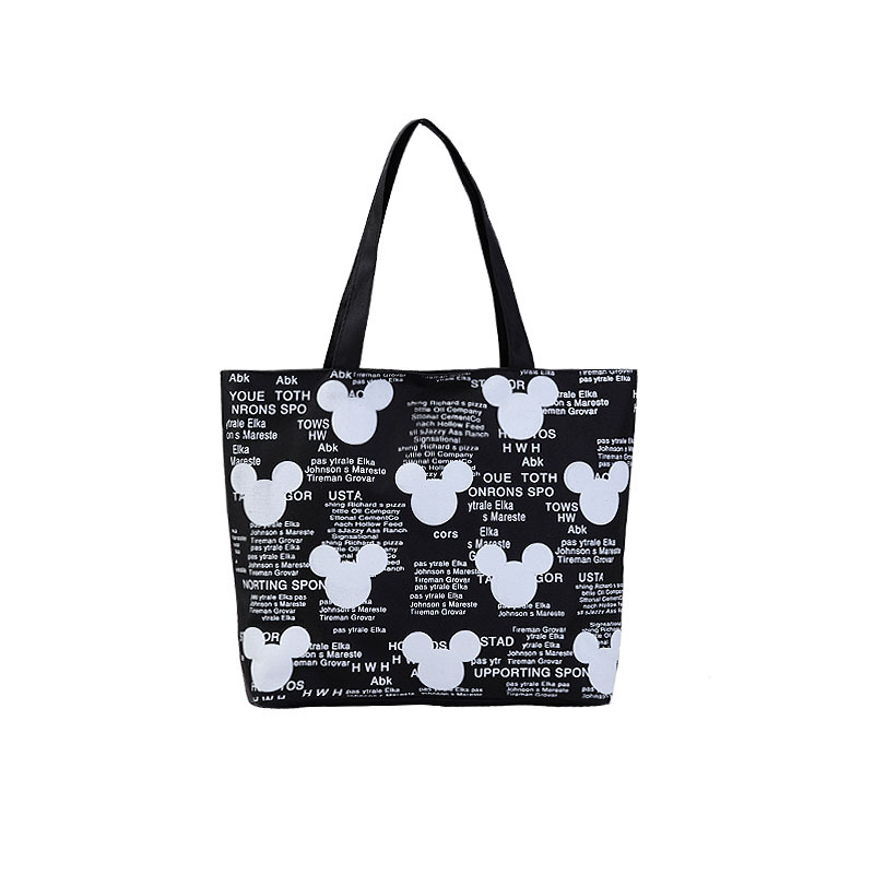 Nicho transfronterizo bolsa de lona casual de compras bolsa de mujer de gran capacidad bolsa de lona de mujer bolso impreso al por mayor