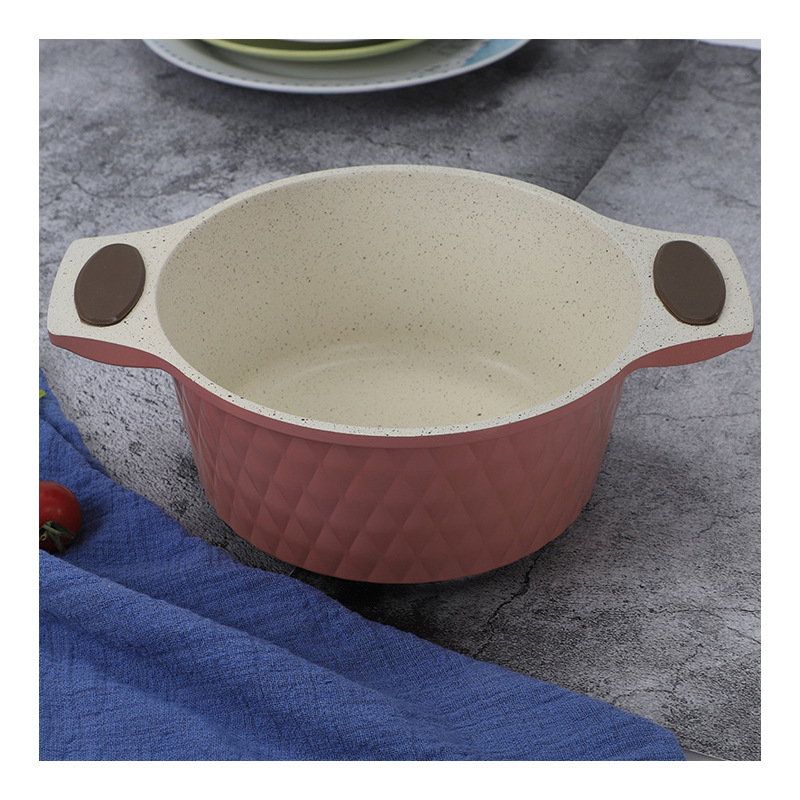 Simple antiadherente estofado olla traje de cinco piezas wok publicidad regalo olla conjunto al por mayor