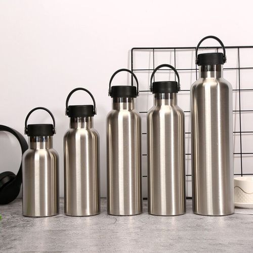 Cross-border exclusive 304 vacuum stainless steel insulated cup with bamboo wood lid, outdoor hiking portable sports water bottle available for customization