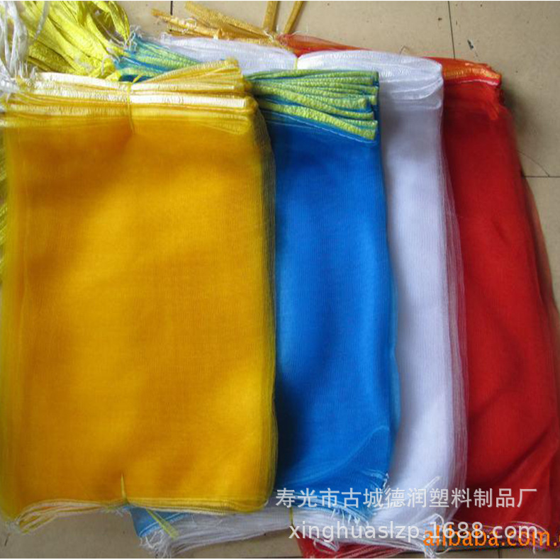 蔬菜水果网兜洋葱网眼袋 pp网袋束口编织袋 多规格塑料网袋制作