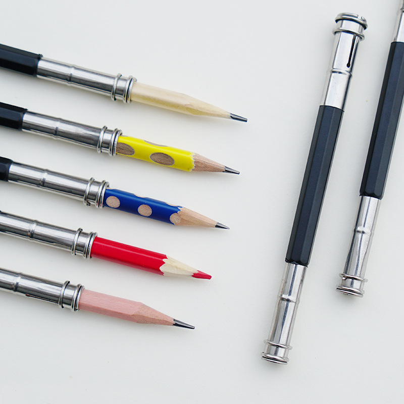 Pencil Extender Double Head Metal Stainless Steel Pen Sketch Pencil Extension Rod Pen Extension Wholesale Pencil Extender Double Head Metal Stainless Steel Pen Sketch Pencil Extension Rod Pen Extension Wholesale