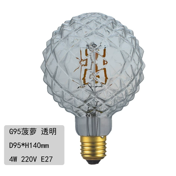G95 pineapple transparent glass