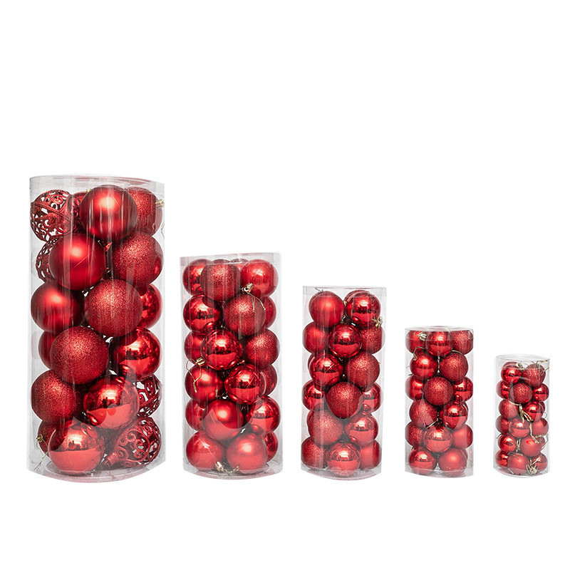 3cmクリスマスボール24パッククリスマス装飾品クリスマスツリーペンダントクリスマスボールギフトボックスセット|undefined