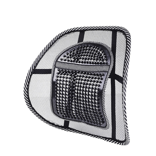 Summer car leather nail lumbar support, massage lumbar cushion, backrest, office seat, lumbar support cushion, car interior supplies
