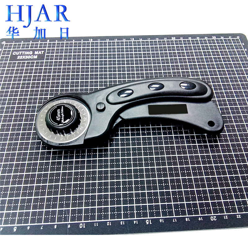 45mm滚轮刀滚切手柄切割垫亚克力尺子套装轮布刀裁纸刀切皮革刀