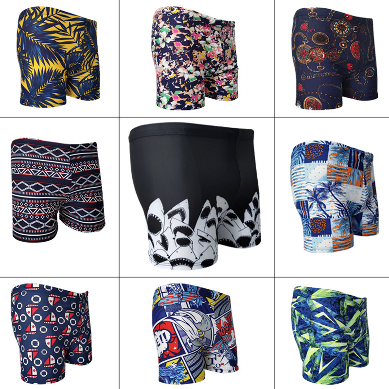 New swimming trunks men's boxer printing plus size hot spring beach pants fashion men's swimwear swimsuit swimming trunks wholesale New swimming trunks men's boxer printing plus size hot spring beach pants fashion men's swimwear swimsuit swimming trunks wholesale
