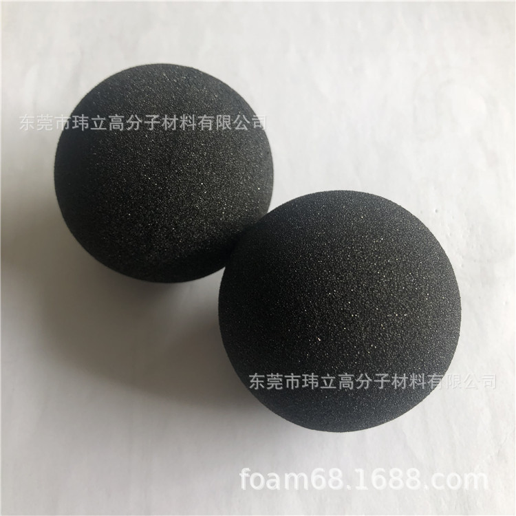 黑色海绵球，工厂生产大小外径高密度海绵球