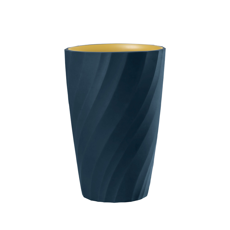 Taza redonda creativa simple, comercio interno, taza de enjuague bucal de plástico para el hogar, pareja de plástico grueso de moda, taza de cepillo de dientes de lujo ligero