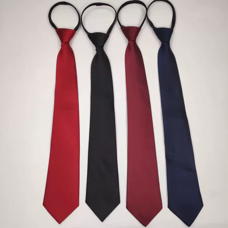 Tie with zipper, direct factory sales, polyester