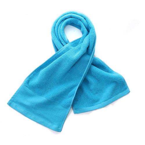 Pure cotton outdoor extended sports absorbent towel 25*110 spring and summer golf sports fitness 140g sweat absorbent towel