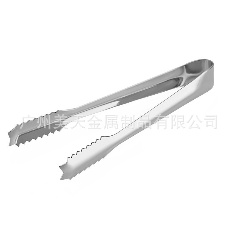 304 clip de hielo de acero inoxidable engrosada clip espesado whisky cóctel cubo de hielo de azúcar clip de toalla de tamaño pequeño