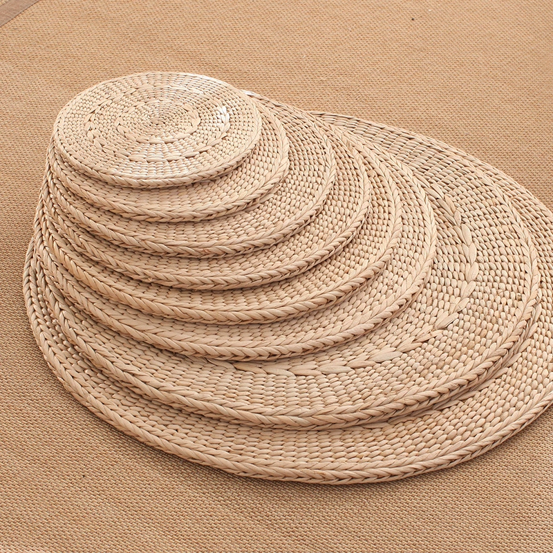 Соломенный футотон круглая форма подушки ротанговая солома татами утолщенная эркерная Подушка избиение коврик Будды Коврик для йоги коврик для йоги