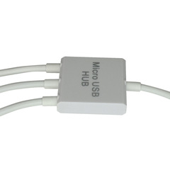 集線器micro usb otg手機連接U盤鍵盤鼠標連接器一分三V8 HUB