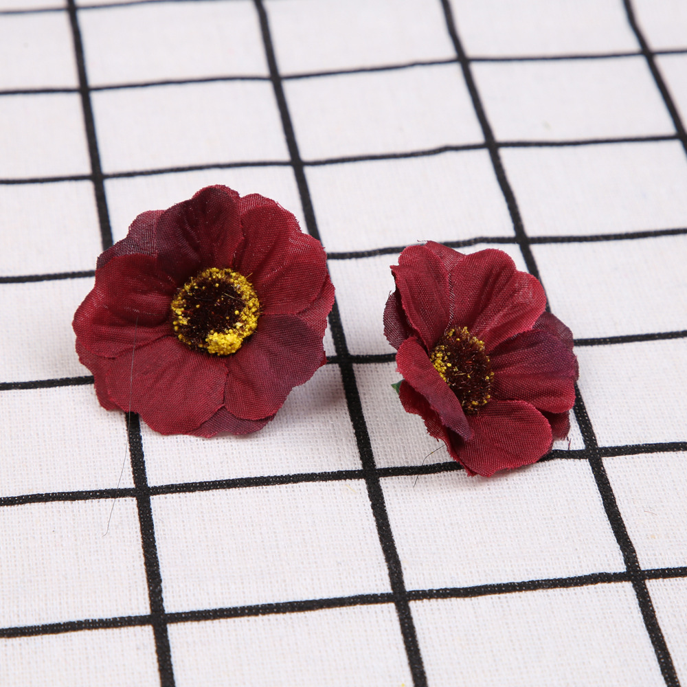 Artificial hoja de arce ramas cebolla orquídea Rosa girasol flor DIY hecho a mano accesorios fotografía decorativa