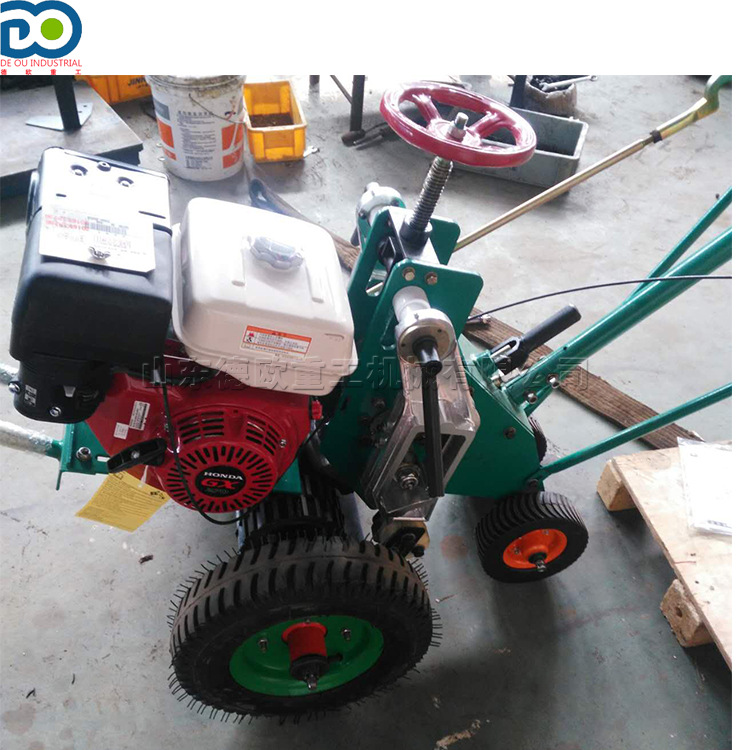 手推式草皮铲草机  人工种植草坪划线机  多功能草皮卷移植设备