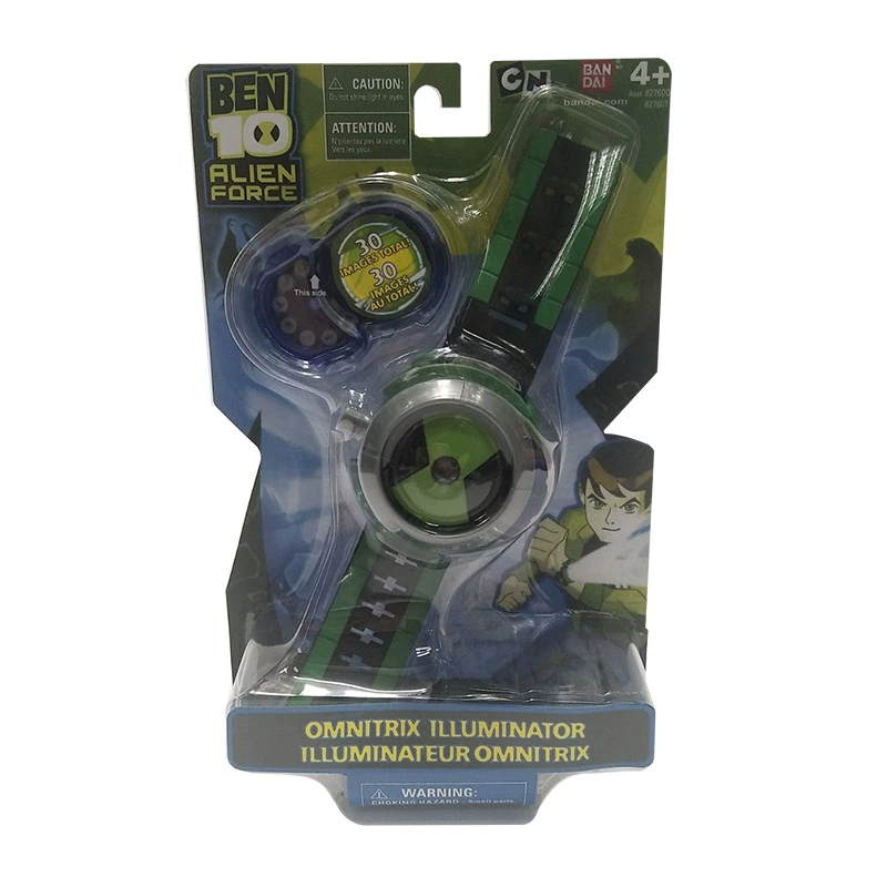 BEN10 Юный хакер Земной защитник Проекционные часы игрушка Голубой НЛО проекционные часы, модель