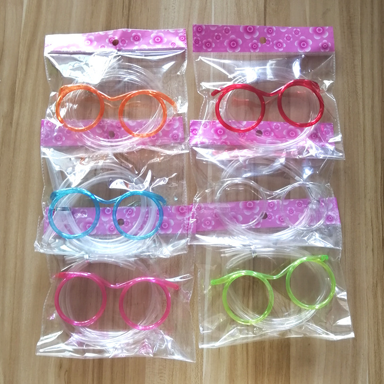 造型吸管一次性趣味搞怪兒童眼鏡吸管網紅ins藝術DIY眼睛吸管批發