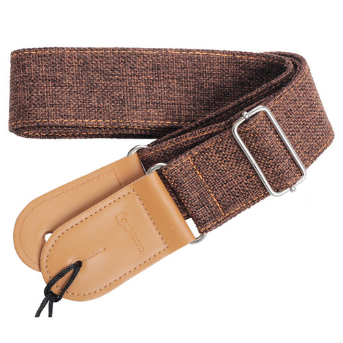 Featured cotton and linen guitar tail strap, folk acoustic guitar, electric guitar cross-body shoulder strap, musical instrument accessories