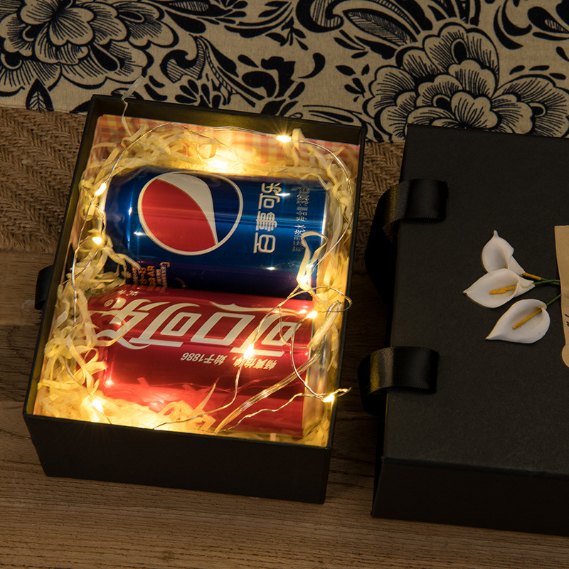 Factory direct gift box gift box cowhide gift box paper box portable drawer box lipstick packaging box perfume box