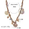 Organic necklace, pendant with tassels, European style, boho style