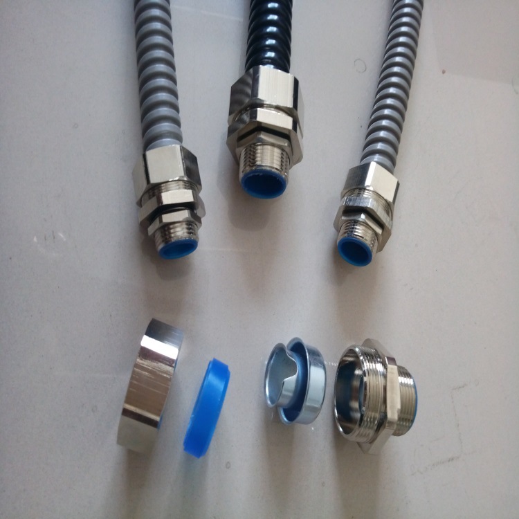 杭州铜镀镍金属软管接头 端式接头 外丝接头 DPJ型公制螺纹锁头