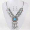 Fashionable retro long necklace with tassels, boho style, wholesale