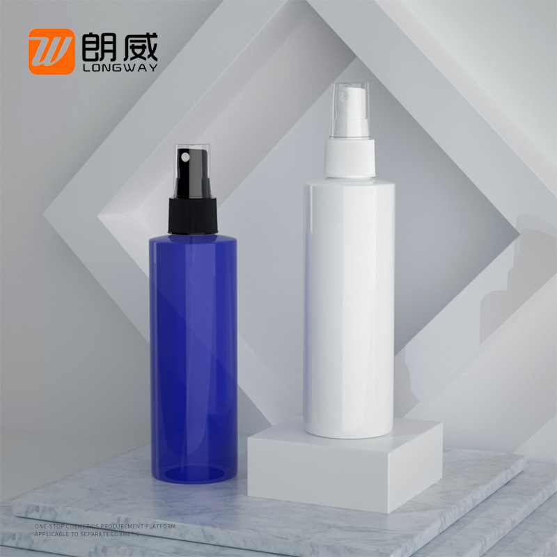 200ml PET botella de spray de hombro plano cosméticos material de embalaje botella de spray de plástico puro Rocío embalaje ventas directas de la fábrica