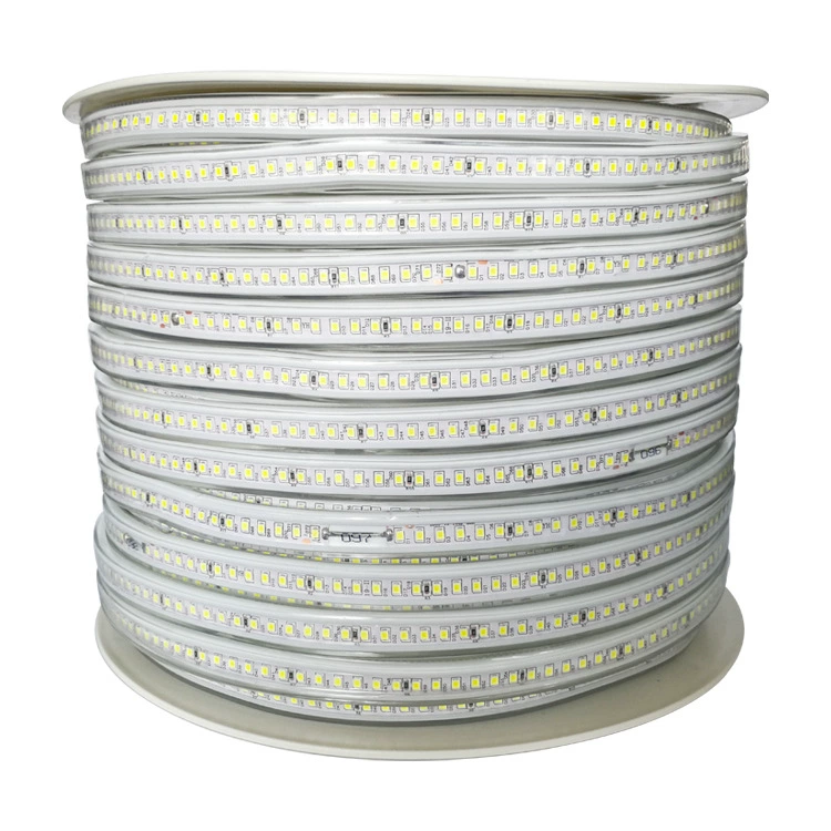 2835 световая полоса прямой ряд 144 света IP65 пылезащитный наружный светодиодный патч 220 В высокого давления супер яркая световая полоса