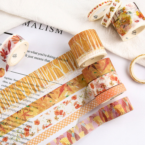 Mr. Paper Washi Tape Set 10 Rolls Previous Sea and Forest Series Small Fresh Handbook Tape Cross-border