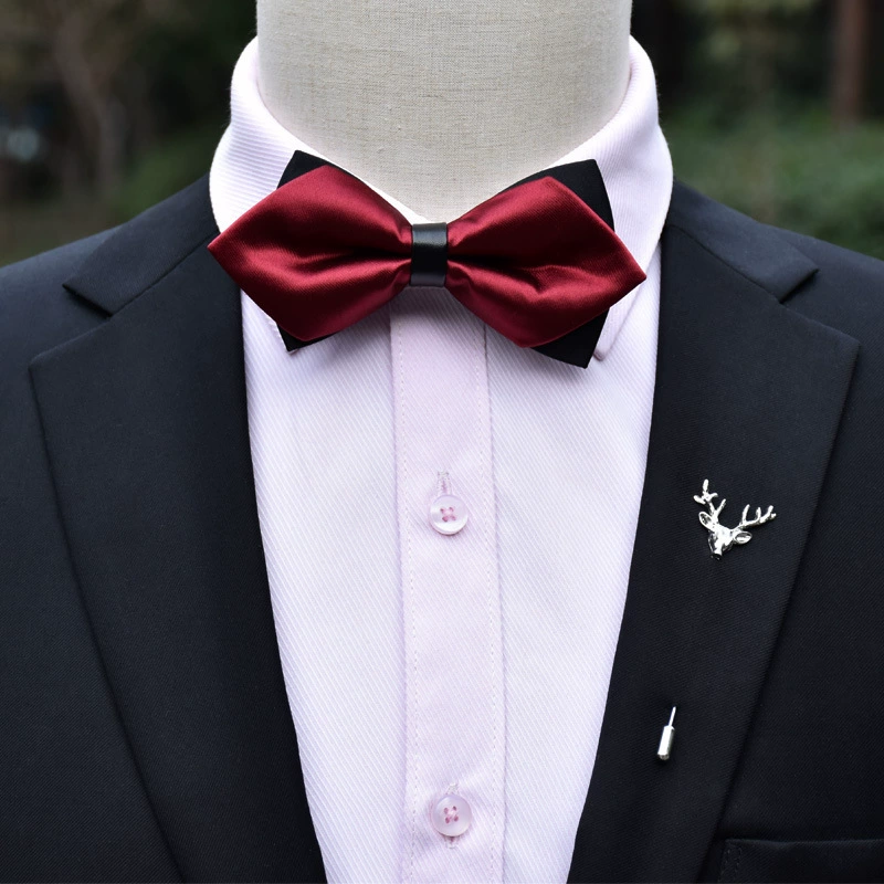 Bow tie with bow pointy toe, Korean style, polyester, wholesale