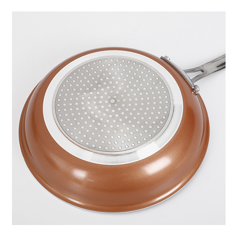 Suministro directo de fábrica plana sartén coreana sartén antiadherente WOK de cobre regalo olla hogar estufa de gas Cocina de Inducción