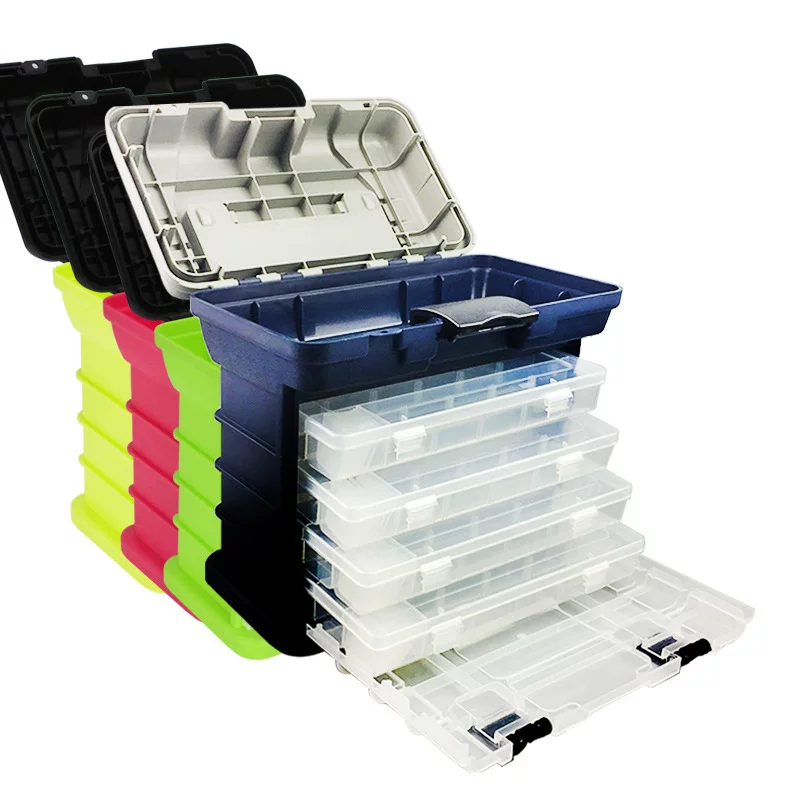 威和 Sports fishing box 4-layer luya box tool box fish box fishing box fishing gear box luya suitcase cross-border wholesale