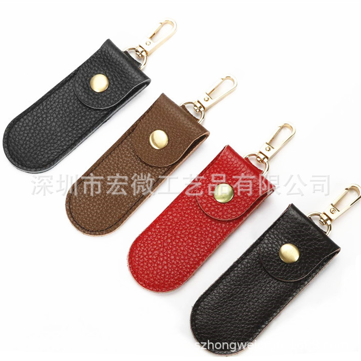 PU leather USB flash memory plate shell single capacity small…