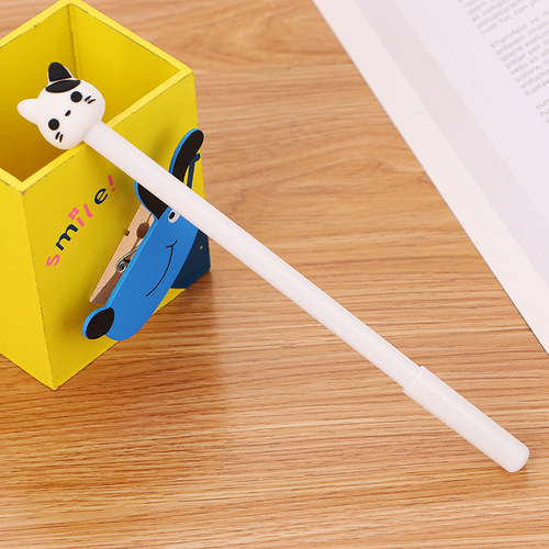 Creative stationery cartoon gel pen office supplies black signature pen cute student exam pen manufacturer wholesale