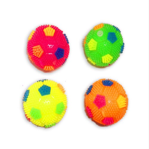Massage elastic stress ball flashing ball, squeezing it will make a sound, stress relief toy, street vendor source, promotional toy, wholesale