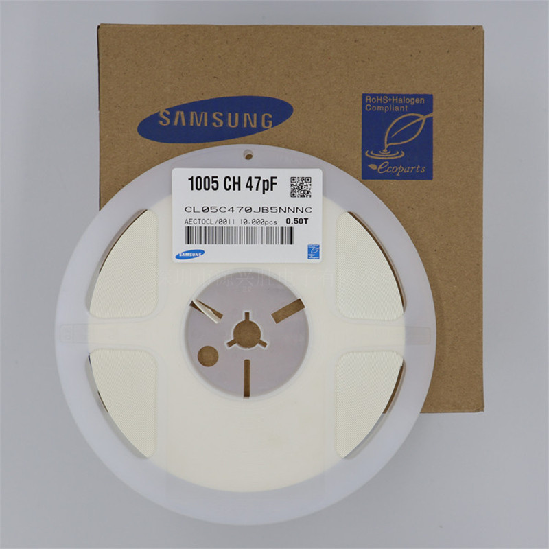 三星陶瓷 贴片电容 CL05C470JB5NNNC 0402 47PF 50V 470J COG NPO