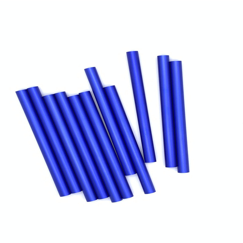 供应6063阳极氧化铝管加工 蓝色氧化铝管铝合金管 抛光攻牙打孔