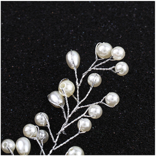 European style exquisite handmade sweet bridal hair accessories small fresh pearl leaves rose dress accessories hair headdress
