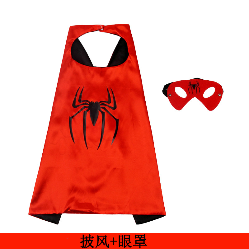Spider-Man capa brillante máscara de Halloween niños dibujos animados juguete anime lanzador guantes reloj traje