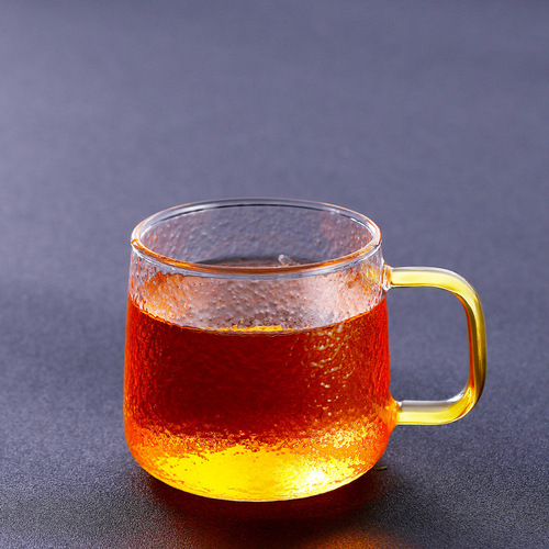 Heat-resistant breakfast mark glass hammered cup isn't Japanese-style household Cangzhou daily necessities department store juice coffee cup