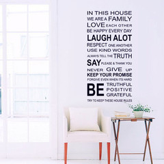 New wholesale English alphabet stylish casual wall sticker for walls, refrigerators, windows, glass self-adhesive wall decal DF5206