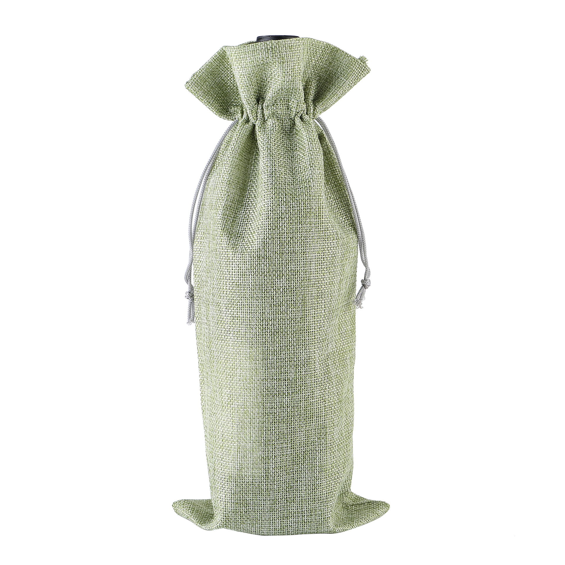 En stock de lino rojo vino bolsa traje cordón Lino lazo botella de vino bolsa de lino cordón vino tinto bolsa de embalaje al por mayor