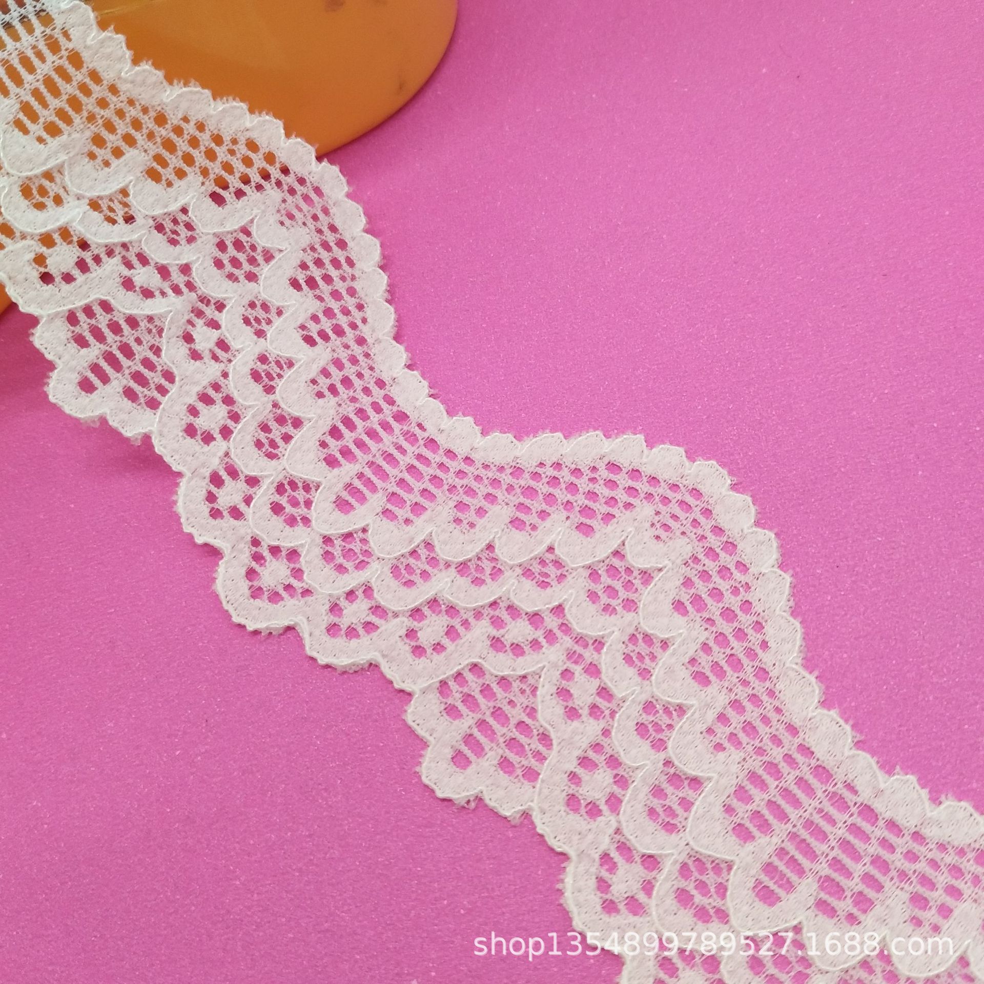 厂家现货批发4.5cm波浪弹力蕾丝花边各种文胸内衣装饰花边