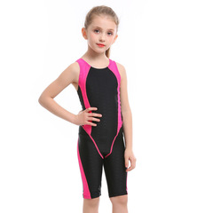 Children's swimsuits, girls and babies, cute one-piece swimsuits for middle-aged and older children, three-point one-piece swimsuits for learning swimming training