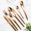 INS Nordic Home Creative Geometric Western Stainless Steel Steel and fork Tableware 304 Western Food Spoon Home Furnishing