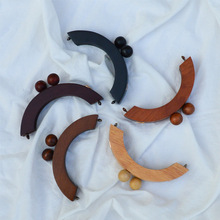 销售14*6CM银包木口金手袋箱包配件木头手挽DIY饰品木制夹框现货