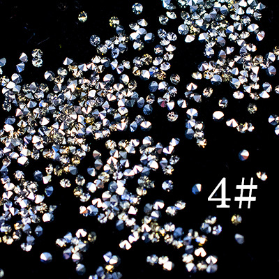 Tiktok red micro diamante clavo flash pequeño diamante roto cristal arena circón mezclado Super Flash Nueva York tormenta uñas joyería