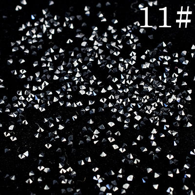 Tiktok red micro diamante clavo flash pequeño diamante roto cristal arena circón mezclado Super Flash Nueva York tormenta uñas joyería