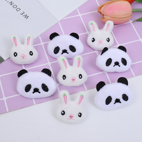 Cartoon Plush Radish Rabbit Panda DIY Shoes, Clothes, Hats, Accessories, Decorative Material Handmade Headwear Batch