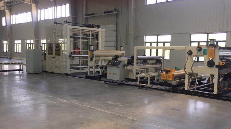 PVC复合型高分子防水卷材生产线 塑料机械半自动生产设备厂家直供